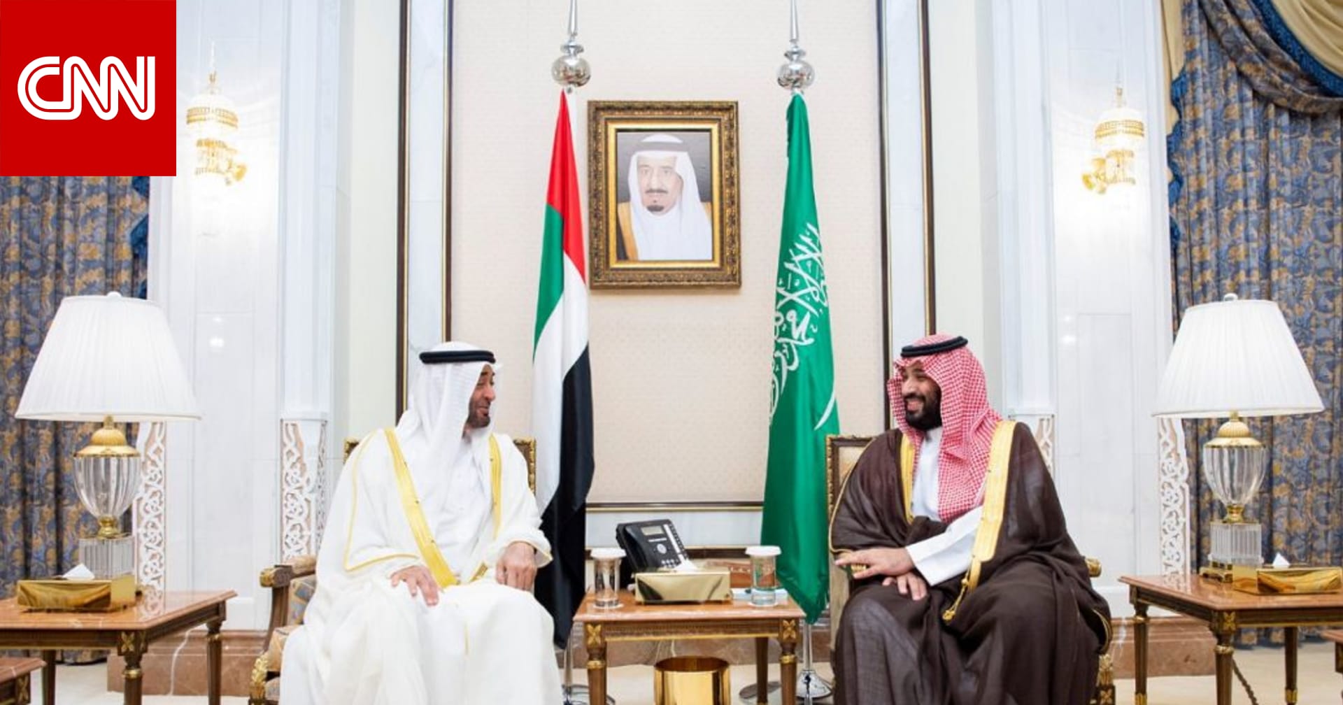 ولي عهد أبوظبي يبحث  الأزمة في اليمن  مع الملك سلمان وولي العهد السعودي 