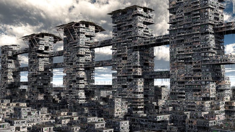 خالية من الوجود البشري.. صور لمدن مستقبلية غريبة في مخيلة هذا الفنان الإيطالي