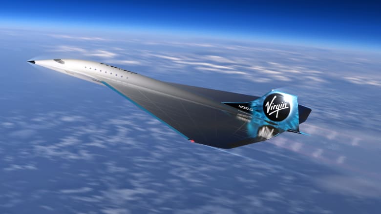  فيرجن غالاكتيك تكشف النقاب عن تصميم طائرة نفاثة تفوق سرعة الصوت بـ3 أضعاف